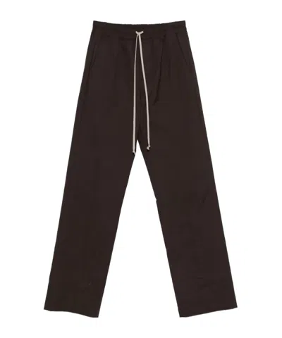 RICK OWENS DRAWSTRING-CUFFED TROUSERS