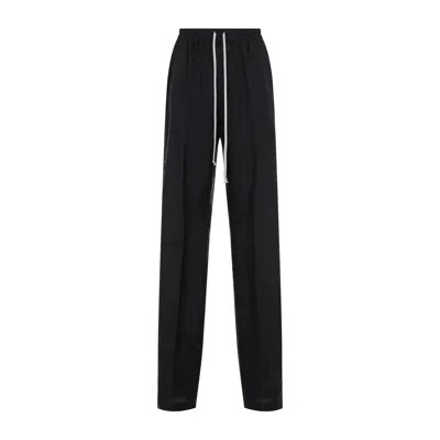 Rick Owens Drawstring Design Casual Pants In Black