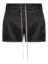 Rick Owens Drawstring Elastic-waist Shorts In Black