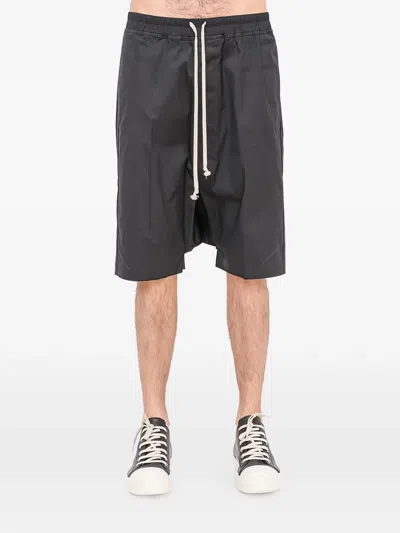 Rick Owens Drawstring-fastening Shorts In Black