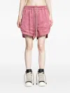 Rick Owens Drawstring-fastening Shorts In Pink