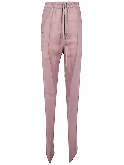 Rick Owens Drawstring Geth Belas Trousers In Pink