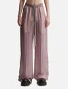 Rick Owens Drawstring-waist Sheer Cropped Trousers In Pink