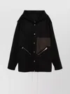 Rick Owens Drawstring Hem Wool Coat In Black