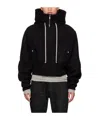 Rick Owens Black Porterville Cropped Alice Bomber Jacket In Black