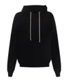 Rick Owens Drawstring Hoodie In Black