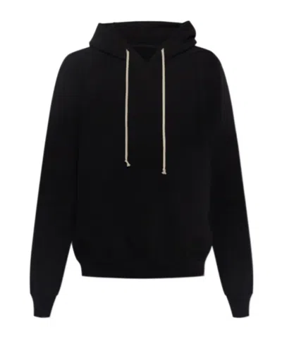 Rick Owens Drawstring Hoodie In Black