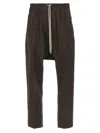 Rick Owens Drawstring Casual Pants In Black
