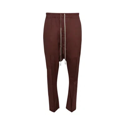 Pre-owned Rick Owens Drawstring Long Pants 'throat' | Brown | Men's Size 50
