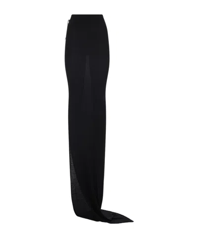 RICK OWENS RICK OWENS DRAWSTRING MAXI SKIRT
