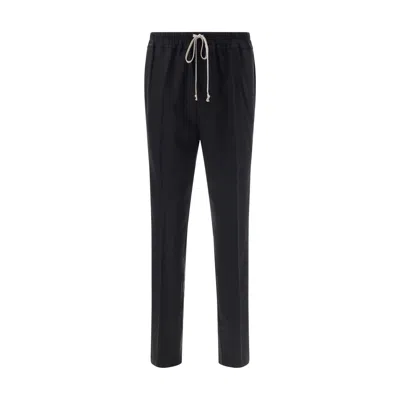 Rick Owens Drawstring Pants In Black