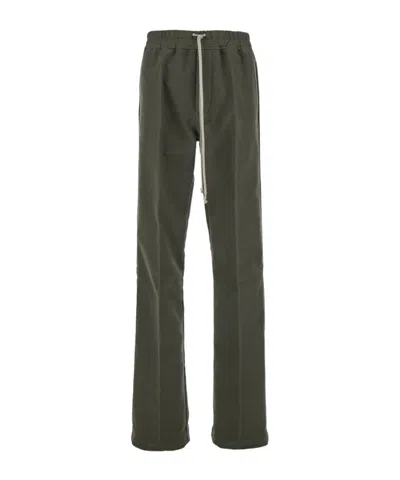 Rick Owens Drawstring Casual Pants In Green