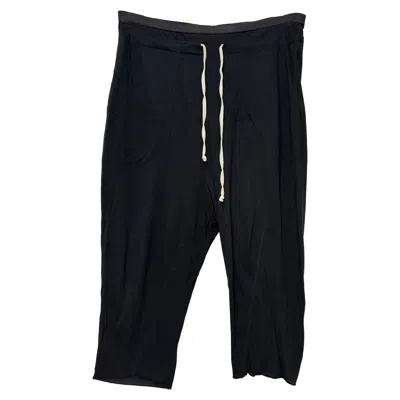 Rick Owens Drawstring Pants In Black Viscose