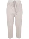 Rick Owens Drawstring Pocket Trousers In Gray