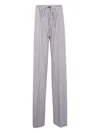 Rick Owens Drawstring Pocket Trousers In Gray