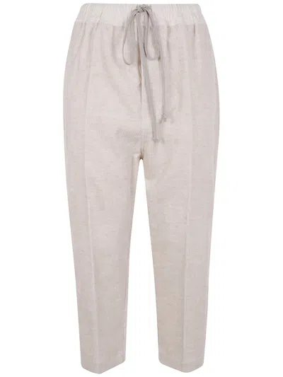 Rick Owens Drawstring Pocket Trousers In Neutral