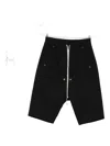 Rick Owens Drawstring Pockets Shorts In Black
