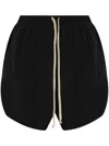 Rick Owens Woman Shorts & Bermuda Shorts Black Size 8 Cupro, Elastane