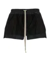 Rick Owens Cloud Layered Elastic Waistband Shorts In Black
