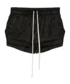Rick Owens R Owens Fog Elstic Waist Under Lay Boxer Shorts Black In Black