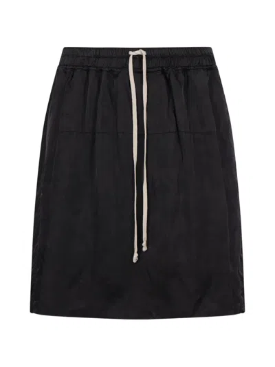 Rick Owens Drawstring Shorts In Black