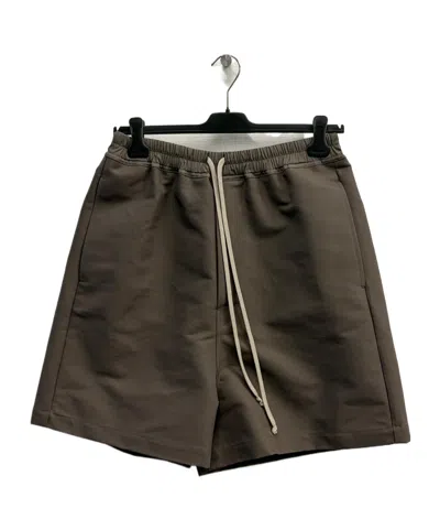 Rick Owens Faun Drawstring Shorts In Brown