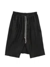 Rick Owens Drawstring Shorts In Black