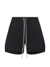 Rick Owens Boxers Shorts Cotton Layered Design Pockets In Black