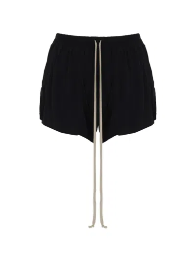 Rick Owens Drawstring Shorts In Black