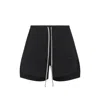 Rick Owens Boxers Shorts Cotton Layered Design Pockets In Black