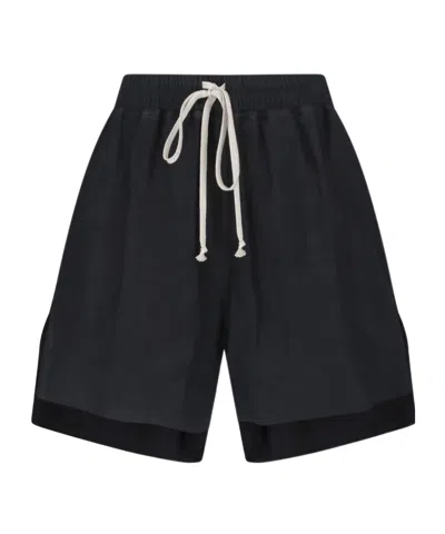 Rick Owens Drawstring Shorts In Black