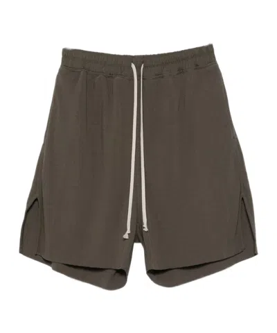Rick Owens Drawstring Shorts In Gray