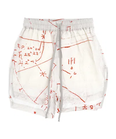 Rick Owens Graphic-print Drawstring Boxers In White
