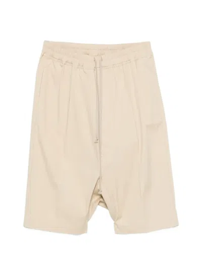 Rick Owens Drawstring Shorts In Neutral