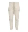 Rick Owens Drawstring Slim Cargo Trousers In Ivory