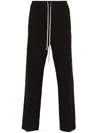 Rick Owens Forever Drawstring Drop-crotch Trousers In Green