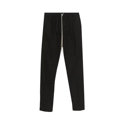Pre-owned Rick Owens Drawstring Slim Long Pants 'black' | Men's Size 50