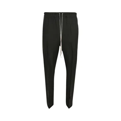 Pre-owned Rick Owens Drawstring Slim Long Pants 'forest' | Green | Men's Size 50