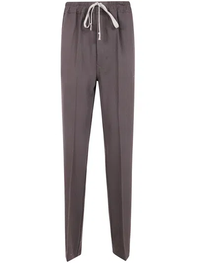 RICK OWENS RICK OWENS "DRAWSTRING SLIM LONG" TROUSERS