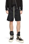 Rick Owens Drawstring Split Boxers In Black