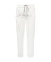 Rick Owens Drawstring Sweatpants In White