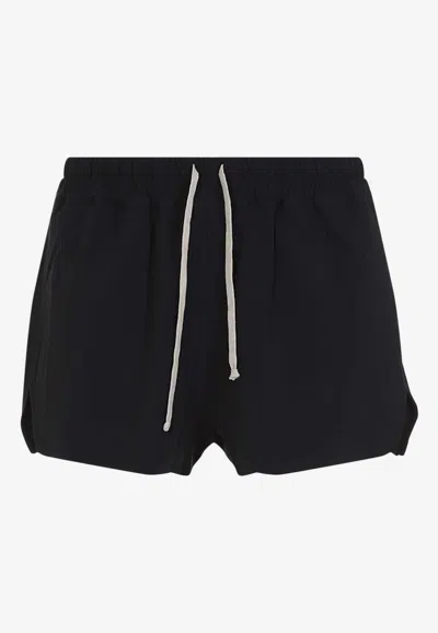 Rick Owens Drawstring Swim Shorts In Black