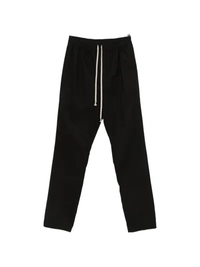 Rick Owens Drawstring Track Pants In Black