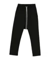 Rick Owens Men Drawstring Slim Long Pants In Black