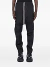 Rick Owens Drawstring Trousers In Black