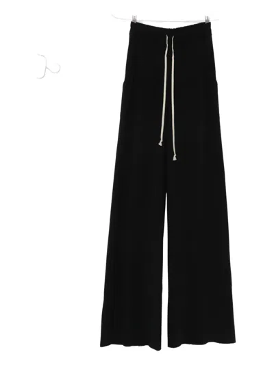 Rick Owens Drawstring Trousers In Black