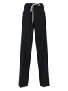 Rick Owens Straight Trousers With Button And Flap Pockets In Black