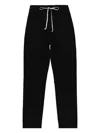 Rick Owens Black Drawstring Button Trousers In Black
