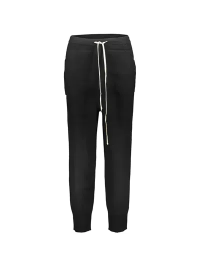Rick Owens Drawstring Trousers In Black