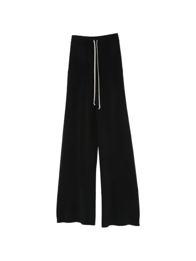 Rick Owens Drawstring Trousers In Black